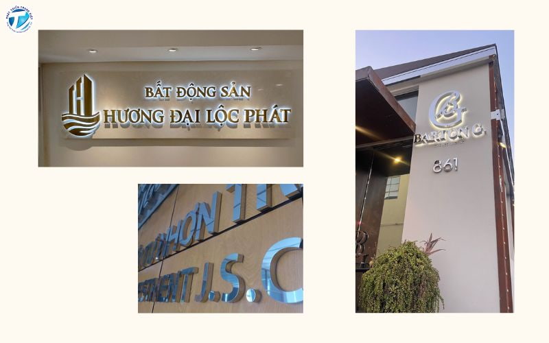 Mẫu biển hiệu chữ nổi cho công ty